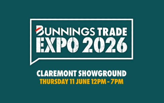 Bunnings Trade Expo 2026, Thursday 11 June